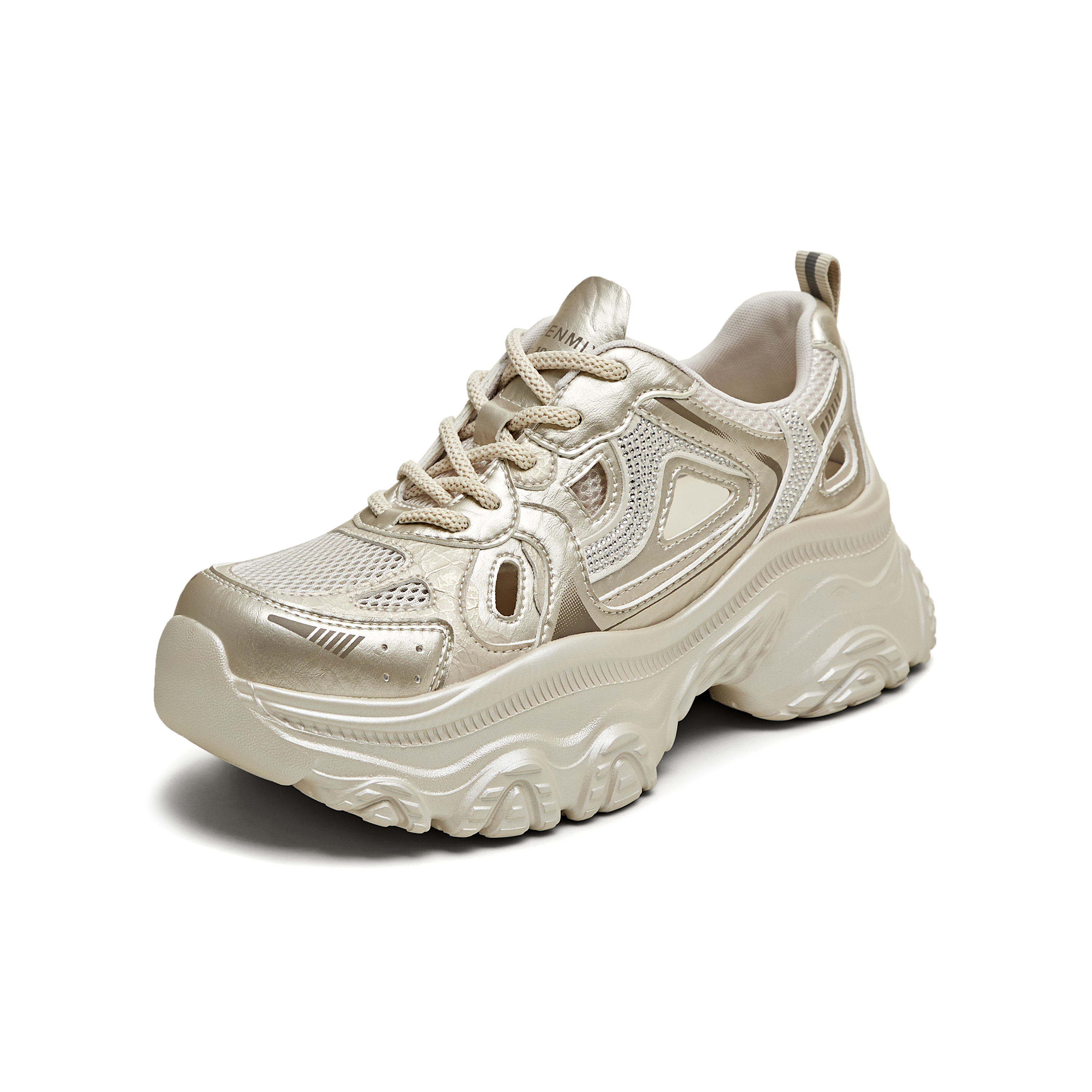 天美意2025夏新款透网百搭厚底小个子增高透气女老爹鞋BL141BM5