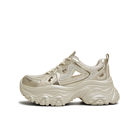 天美意2025夏新款透网百搭厚底小个子增高透气女老爹鞋BL141BM5