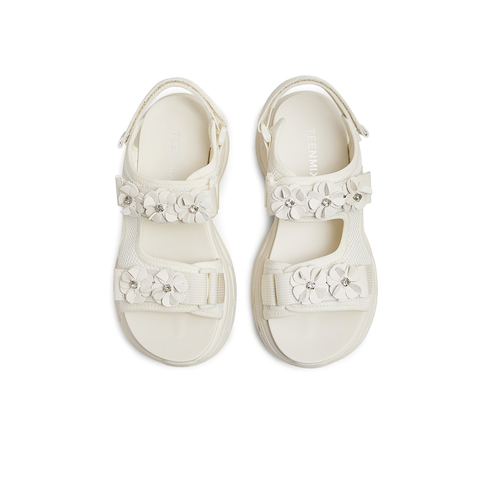 天美意2025夏新款魔术贴轻便百搭休闲厚底女老爹凉鞋KD079BL5