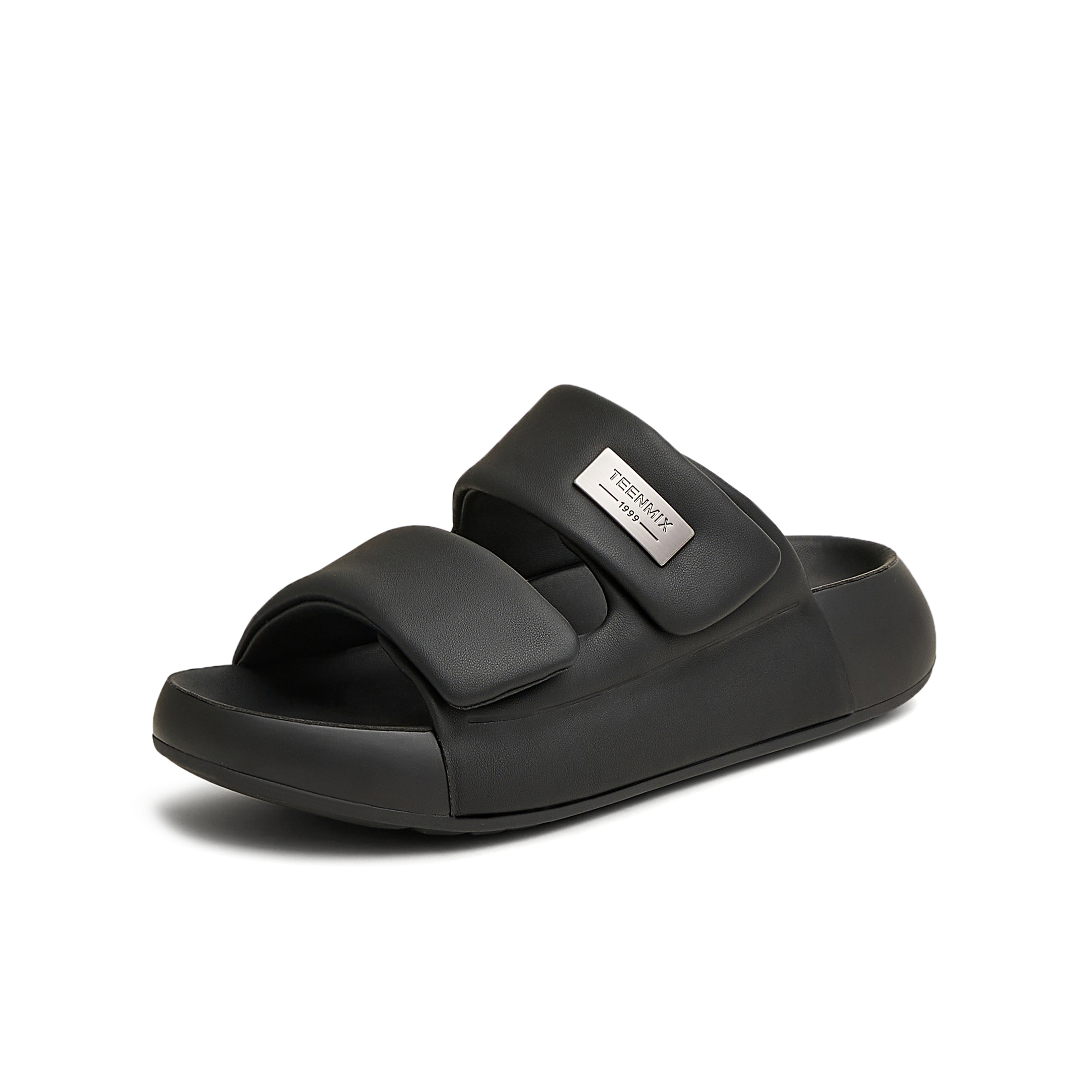 天美意2025夏新款商场同款舒适百搭膨膨云朵女一字拖CHB02BT5