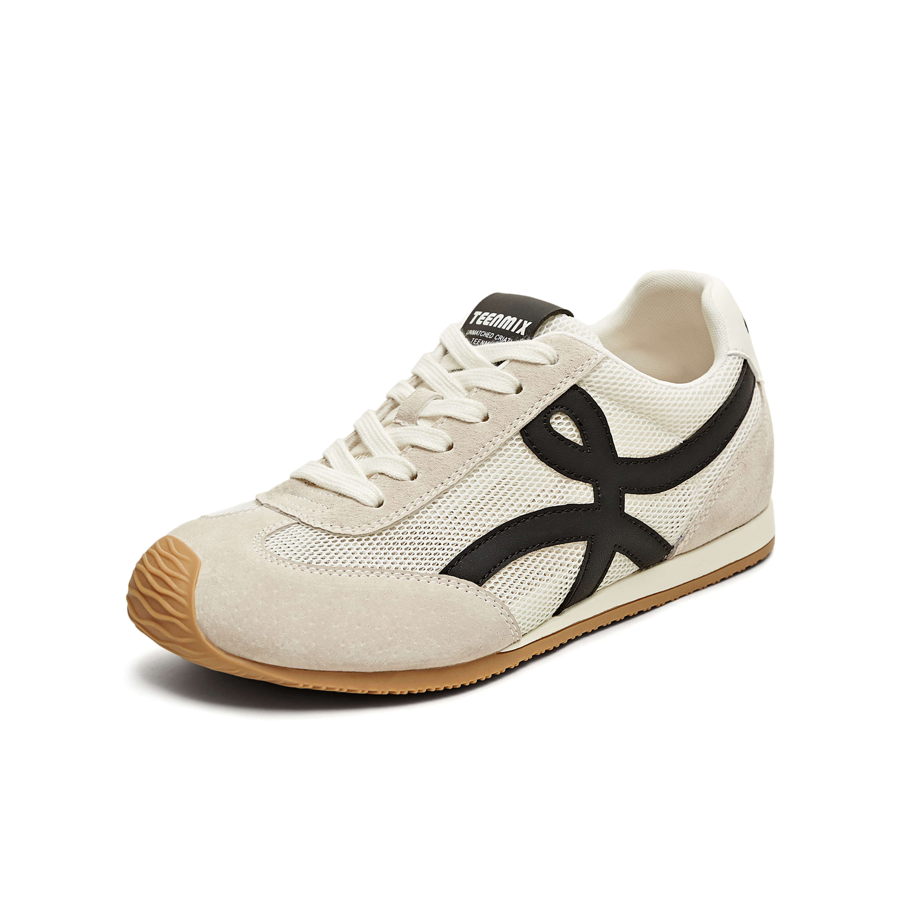 天美意2025夏新款休闲百搭复古平底潮流德训鞋女阿甘鞋KG096BM5