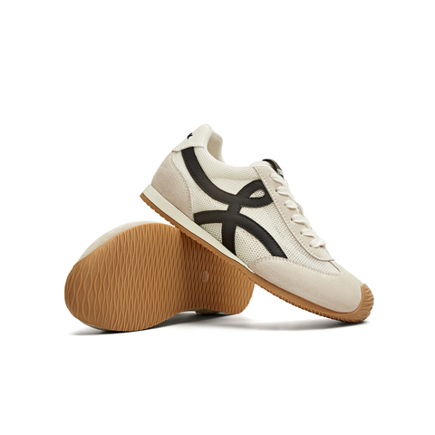 天美意2025夏新款休闲百搭复古平底潮流德训鞋女阿甘鞋KG096BM5