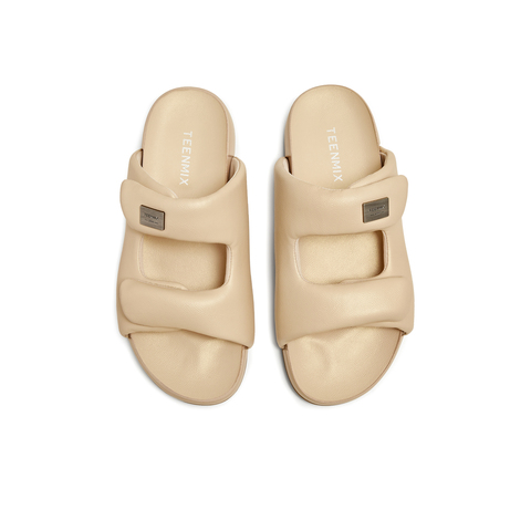 天美意2025夏新款时尚休闲舒适简约百搭外穿女一字拖鞋KT065BH5