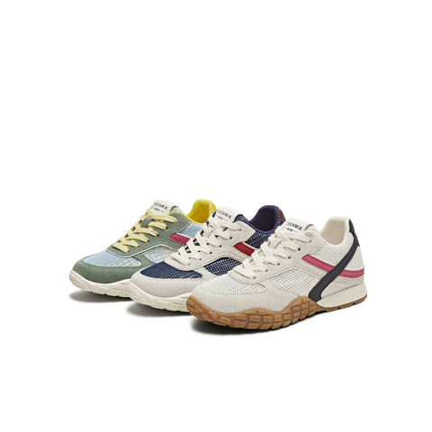 天美意2025夏新款休闲系带运动百搭撞色复古女德训鞋KG098BM5