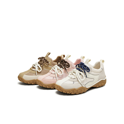 天美意2025夏新款厚底休闲运动户外百搭复古女德训鞋KG097BM5