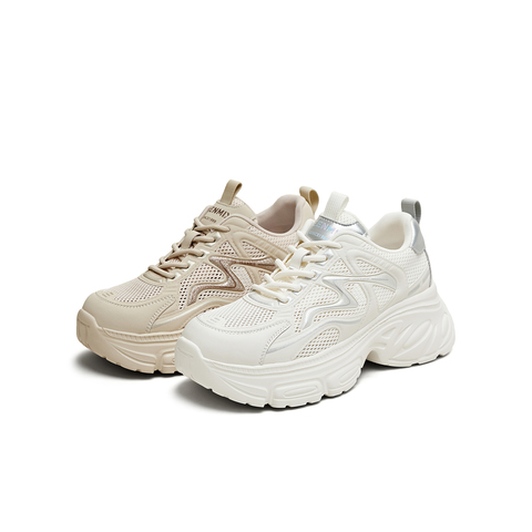 天美意2025夏新款商场同款潮流百搭厚底户外女老爹鞋BK621BM5