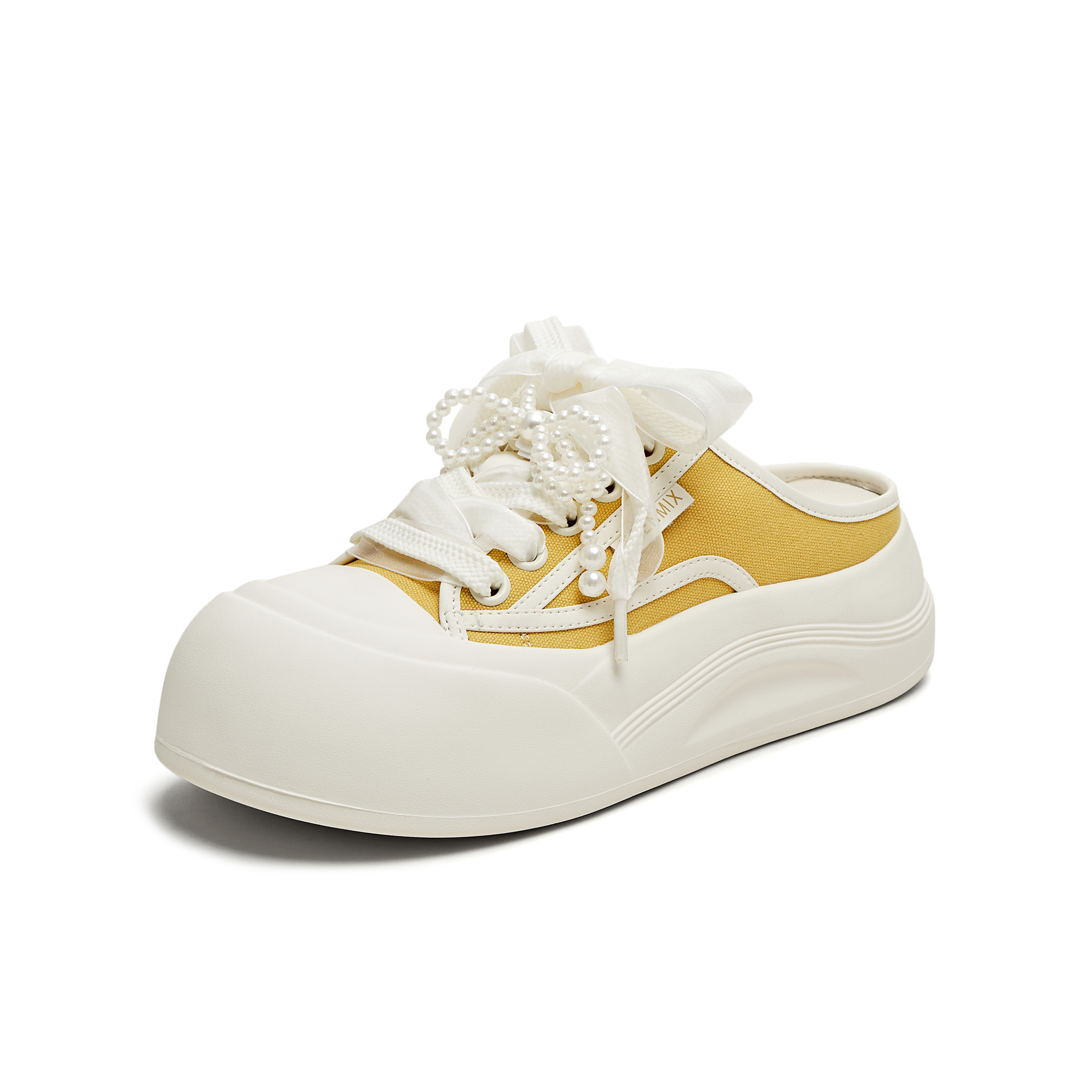 天美意2025夏新款半拖鞋后空拖鞋运动休闲百搭女板鞋KB075BH5