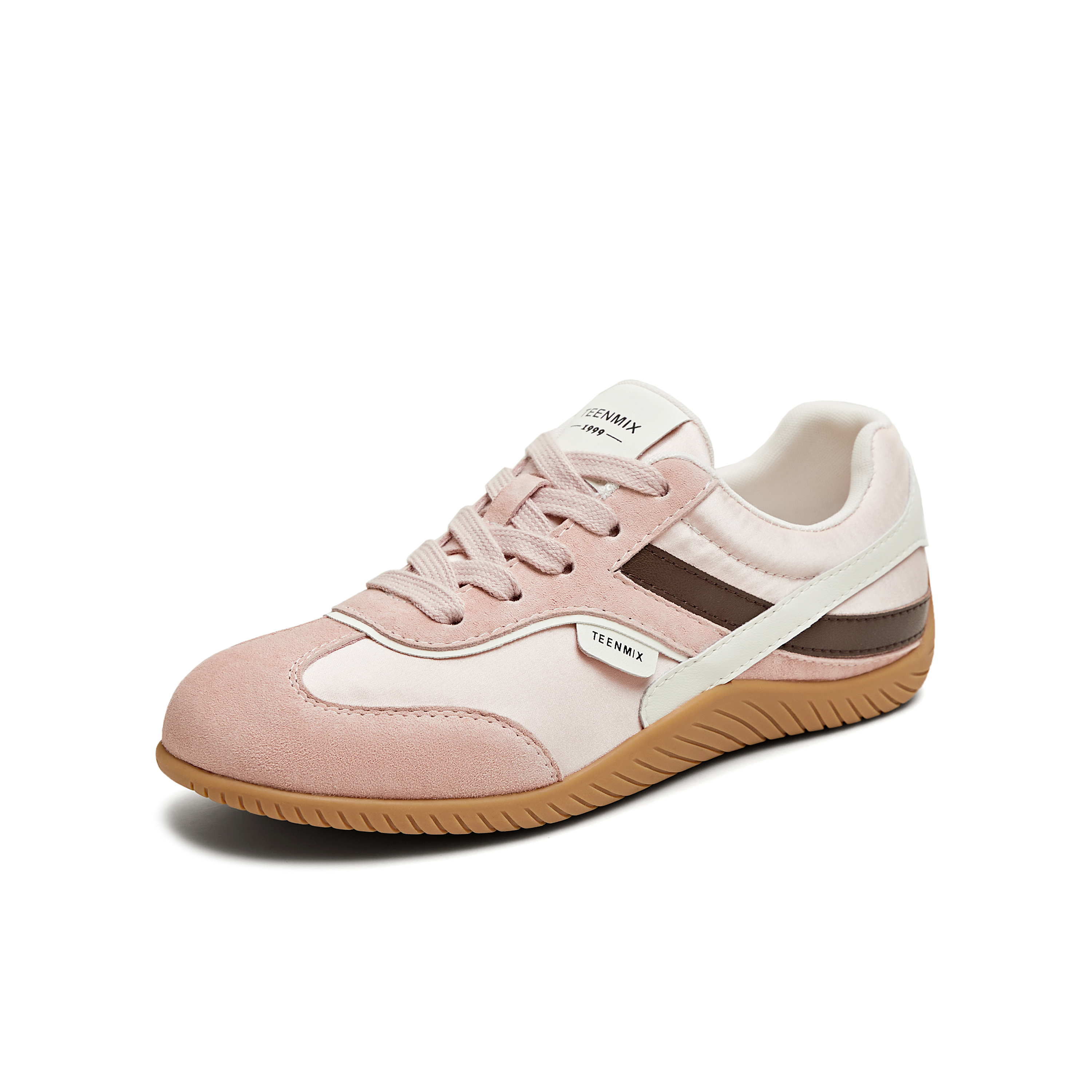 天美意2025秋新款休闲小白鞋运动复古板鞋百搭女德训鞋KG102CM5