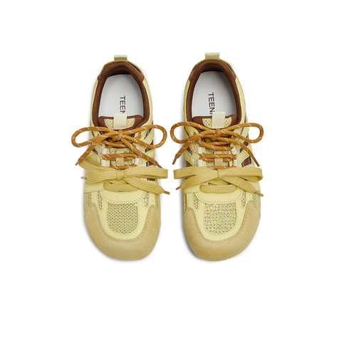 天美意2025秋新款休闲运动百搭外穿芭蕾风户外女阿甘鞋KG101CM5