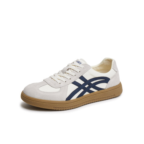 天美意2025夏新款运动休闲鞋百搭板鞋平底系带男德训鞋AG991BM5