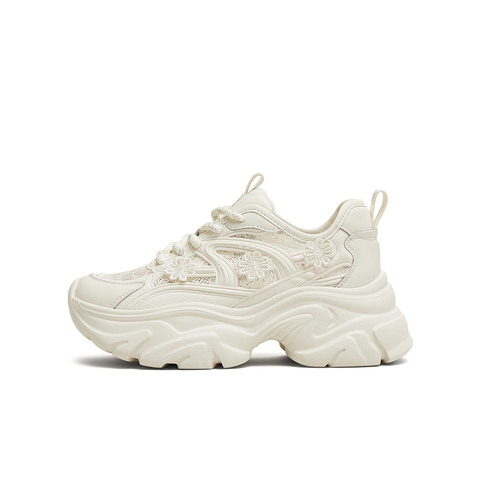 天美意2025夏新款厚底百搭舒适通勤日常系带女老爹鞋KD081BM5