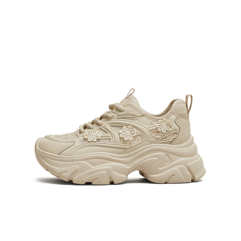 天美意2025夏新款厚底百搭舒适通勤日常系带女老爹鞋KD081BM5