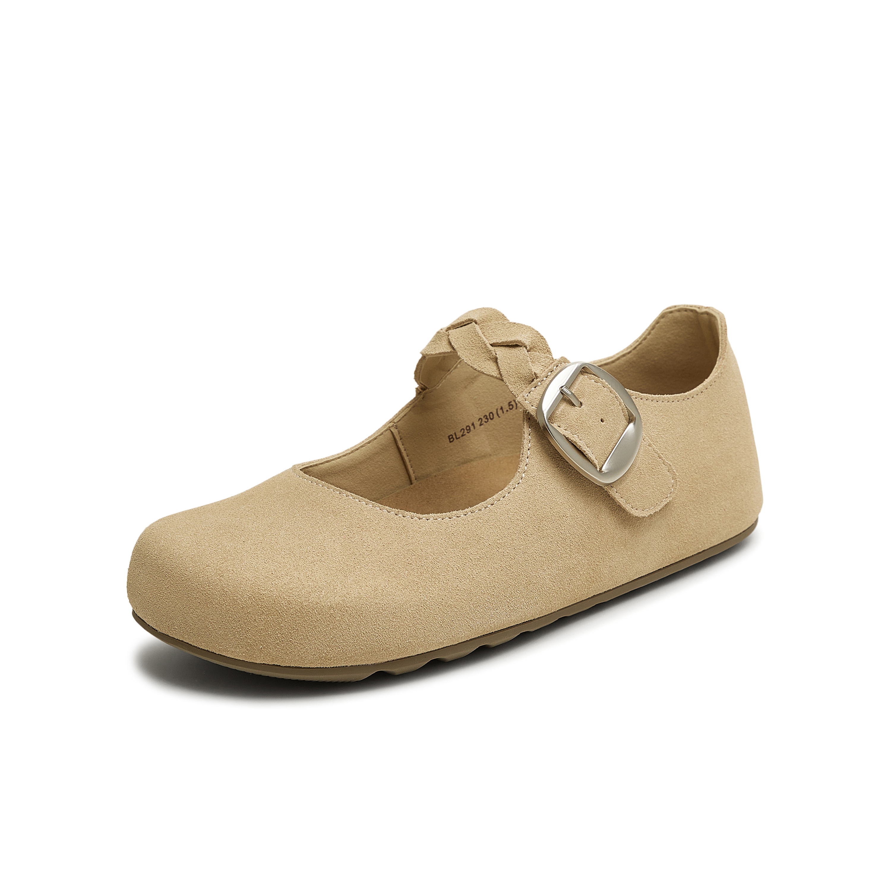 天美意2025秋新款商场同款休闲平底复古百搭女勃肯鞋BL291CQ5