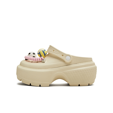 天美意2025夏新款厚底百搭凉鞋增高小个子出游女洞洞鞋KT081BM5