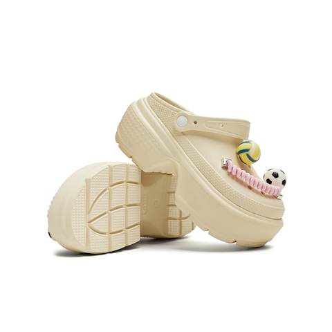 天美意2025夏新款厚底百搭凉鞋增高小个子出游女洞洞鞋KT081BM5