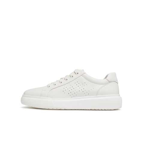 天美意2025夏新款时尚百搭休闲平底舒适透气男小白鞋XBX50BM5