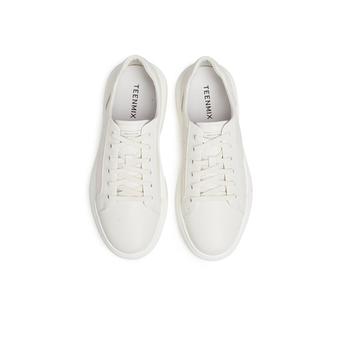 天美意2025夏新款时尚百搭休闲平底舒适透气男小白鞋XBX50BM5