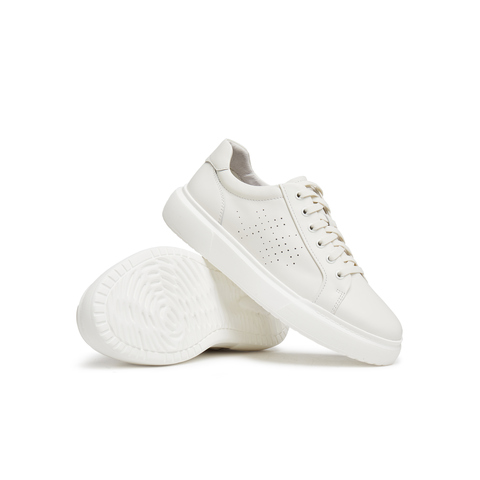 天美意2025夏新款时尚百搭休闲平底舒适透气男小白鞋XBX50BM5