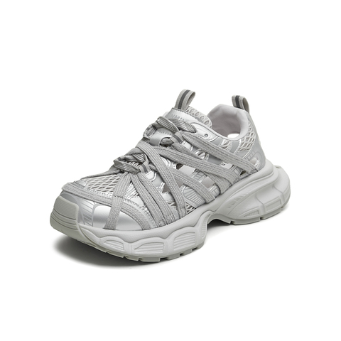 天美意2025夏新款商场同款休闲系带厚底镂空女老爹凉鞋BL411BM5