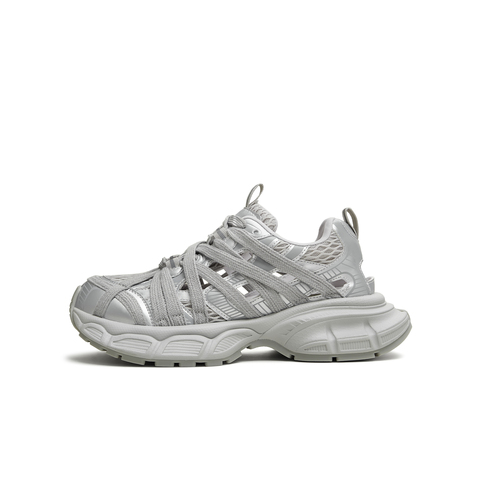 天美意2025夏新款商场同款休闲系带厚底镂空女老爹凉鞋BL411BM5