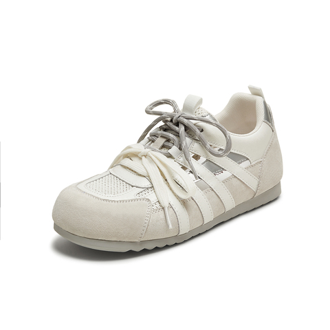 天美意2025秋新款休闲运动百搭外穿芭蕾风户外女阿甘鞋KG101CM5