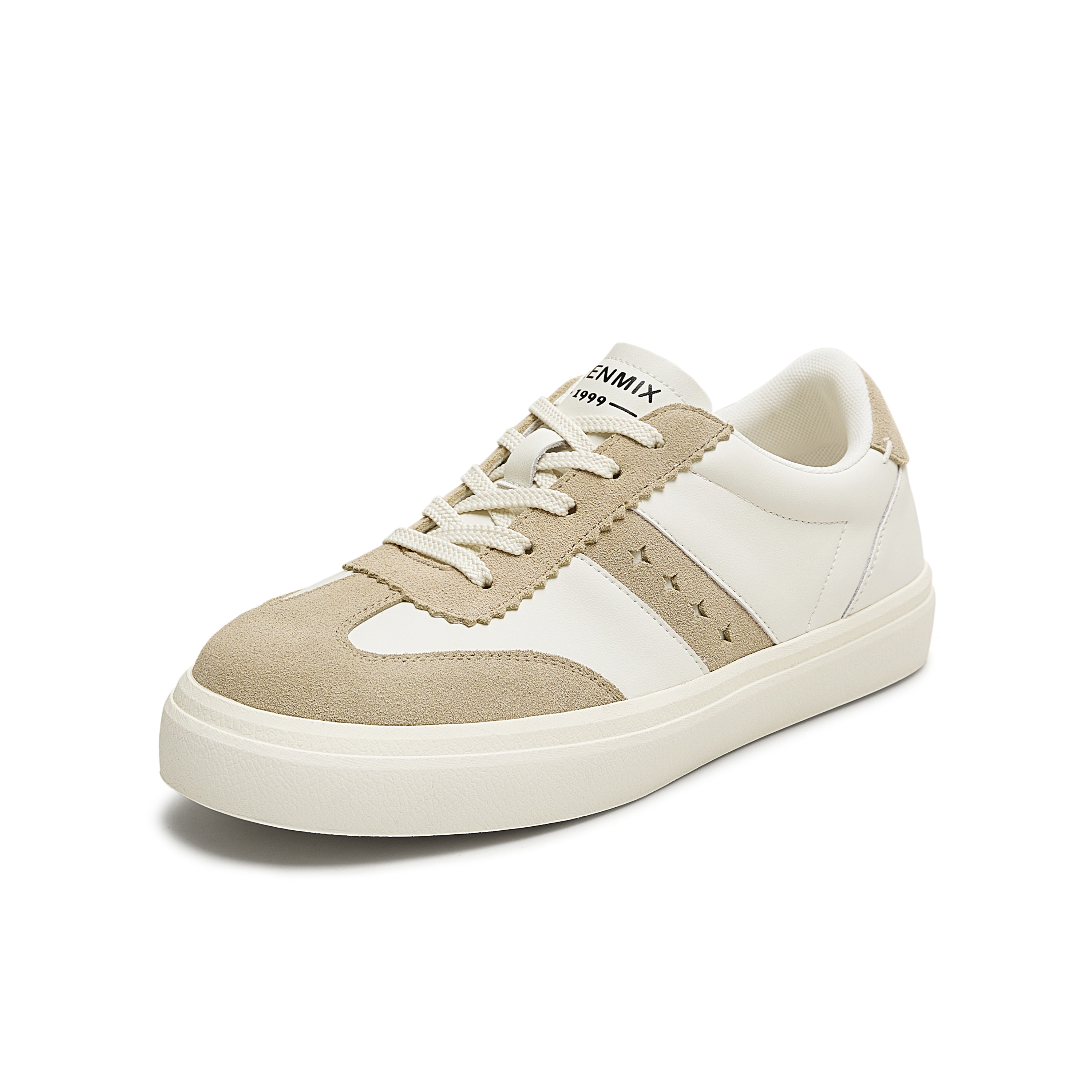 天美意2025秋新款休闲运动百搭板鞋系带拼色女德训鞋KG108CM5