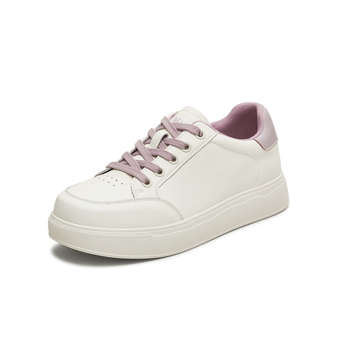 天美意2025秋新款休闲系带百搭纯色通勤日常女小白鞋KB083CM5