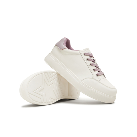 天美意2025秋新款休闲系带百搭纯色通勤日常女小白鞋KB083CM5