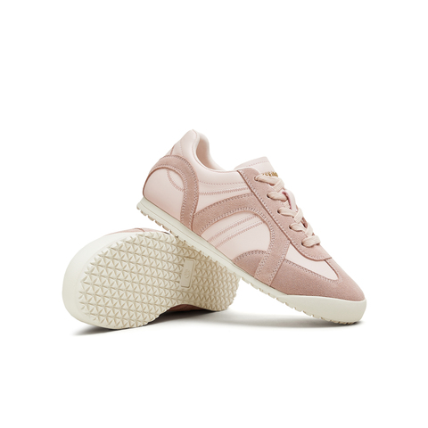 天美意2025秋新款潮流休闲系带拼色复古百搭女德训鞋KG120CM5