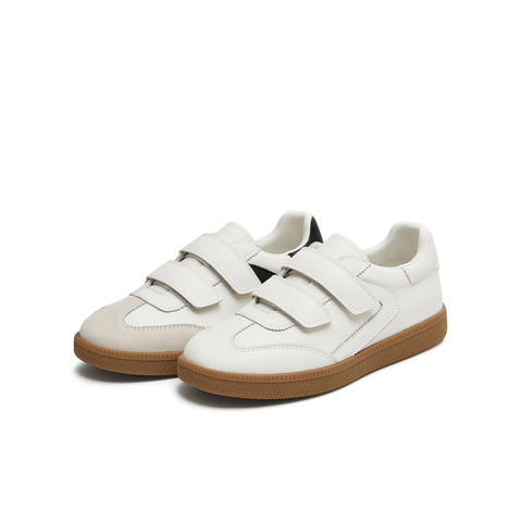 天美意2025秋新款休闲百搭运动鞋拼色魔术贴女德训鞋KG117CM5