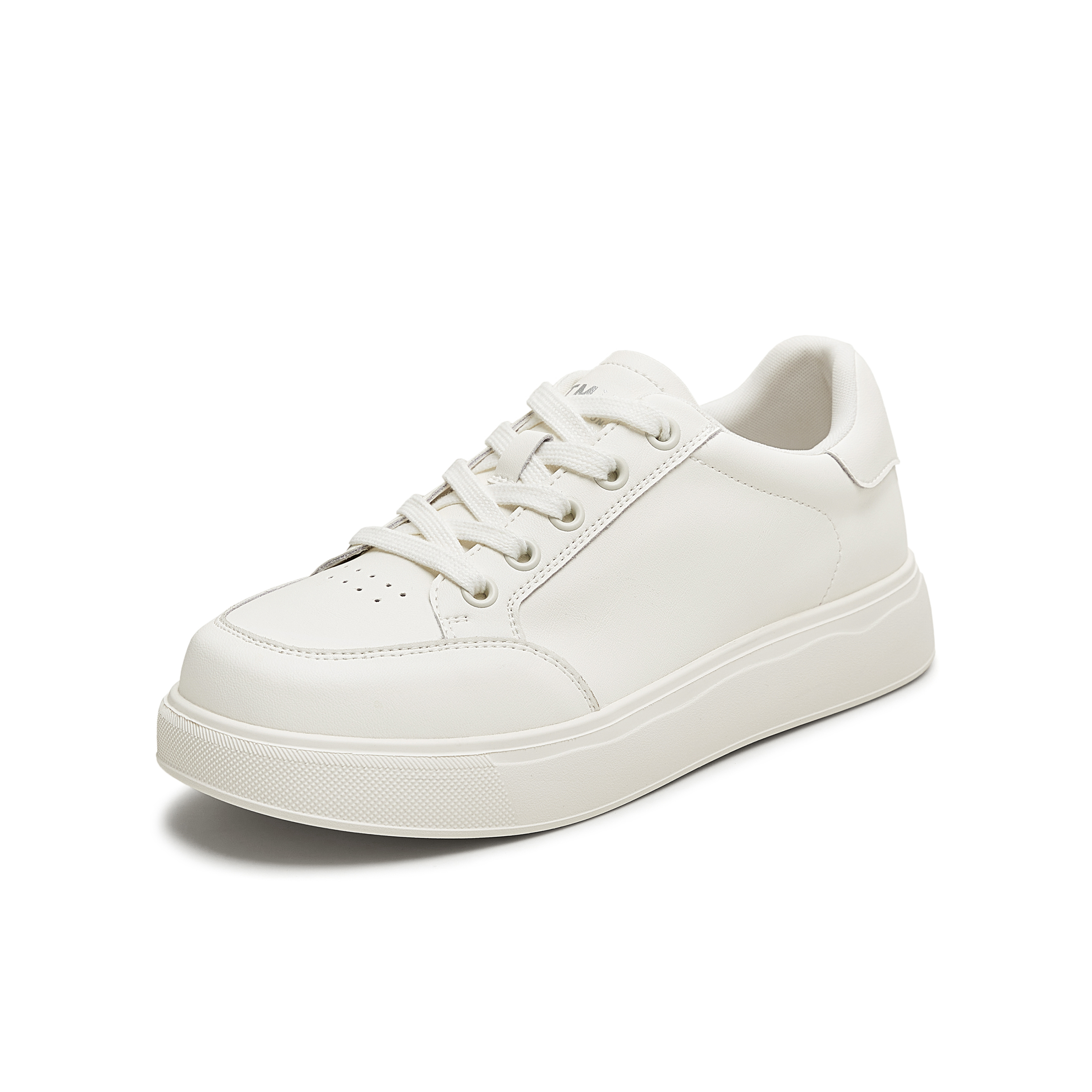 天美意2025秋新款休闲系带百搭纯色通勤日常女小白鞋KB083CM5