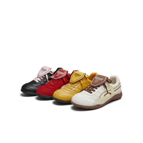 天美意2025秋新款商场同款系带平底舒适德训鞋女阿甘鞋CDE20CM5