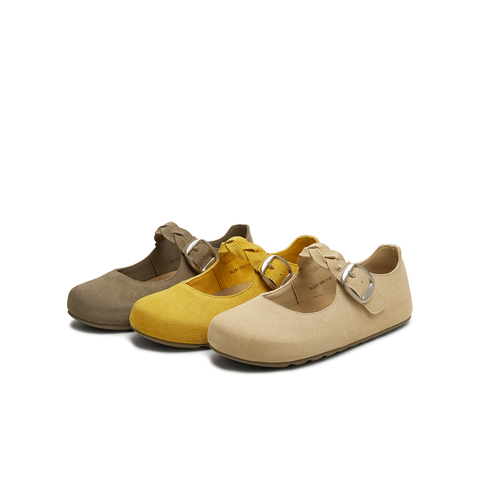 天美意2025秋新款商场同款休闲平底复古百搭女勃肯鞋BL291CQ5