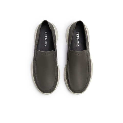 天美意2025秋新款商场同款通勤一脚蹬男休闲皮鞋3VZ01CM5