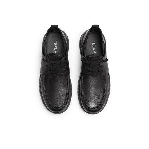 天美意2025秋新款商场同款休闲系带厚底百搭男休闲皮鞋3VS01CM5