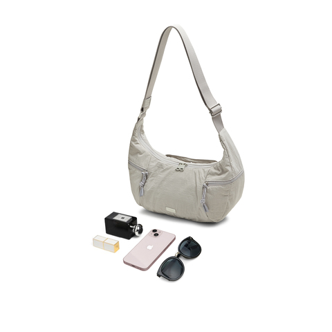 天美意2025秋新款商场同款工装百搭饺子包休闲女斜跨包X3136CX5