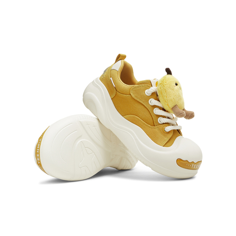 天美意2025秋新款商场同款系带厚底水果鞋花女大头鞋CIK23CM5