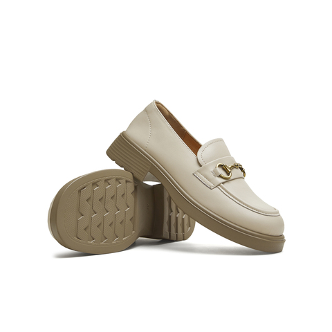 天美意2025秋新款商场同款纯色jk学院风百搭女乐福鞋BL221CA5