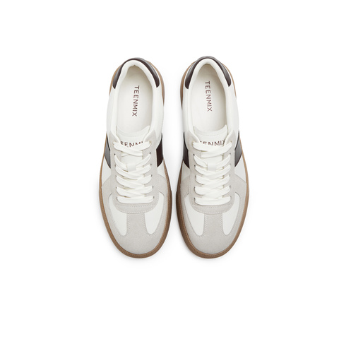 天美意2025夏新款休闲百搭拼色复古运动鞋男德训鞋DXX10BM5