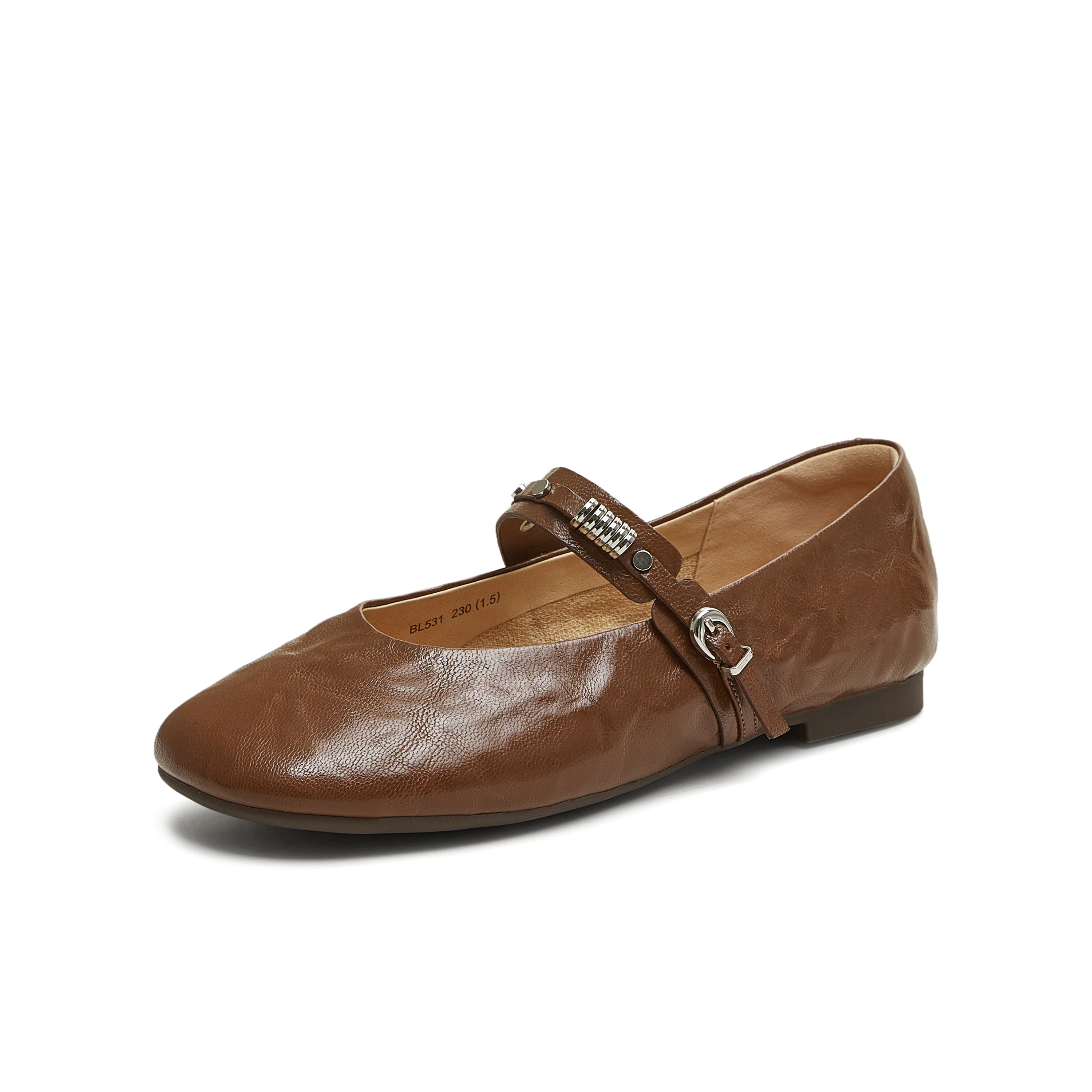 天美意2025秋新款商场同款纯色复古百搭女芭蕾玛丽珍鞋BL531CQ5