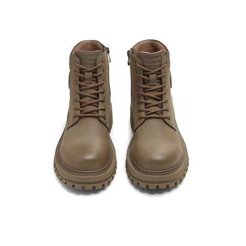 天美意2025冬新款复古百搭户外休闲工装靴短靴男靴KDX15DD5