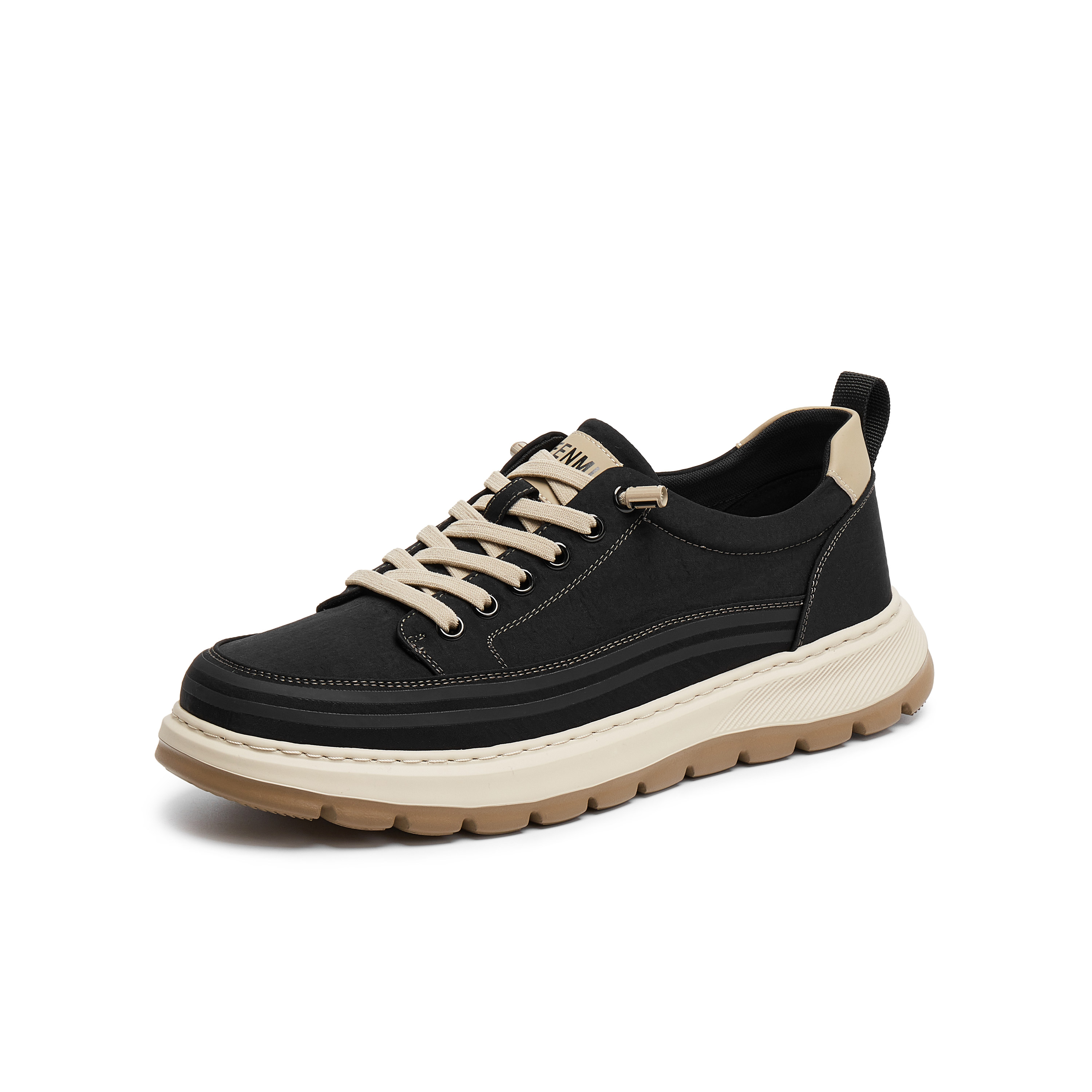 天美意2025秋新款商场同款户外休闲百搭系带工装男布鞋3VP01CM5