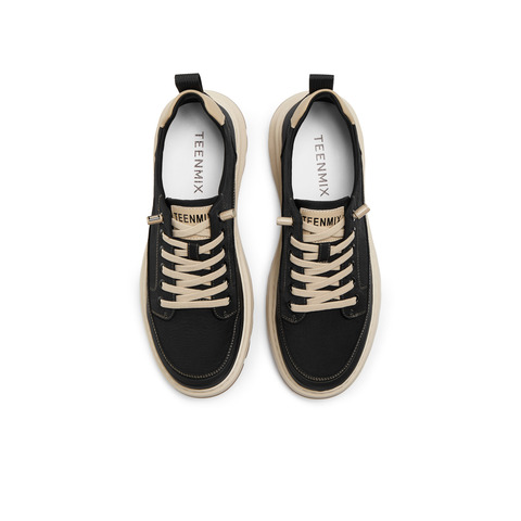 天美意2025秋新款商场同款户外休闲百搭系带工装男布鞋3VP01CM5