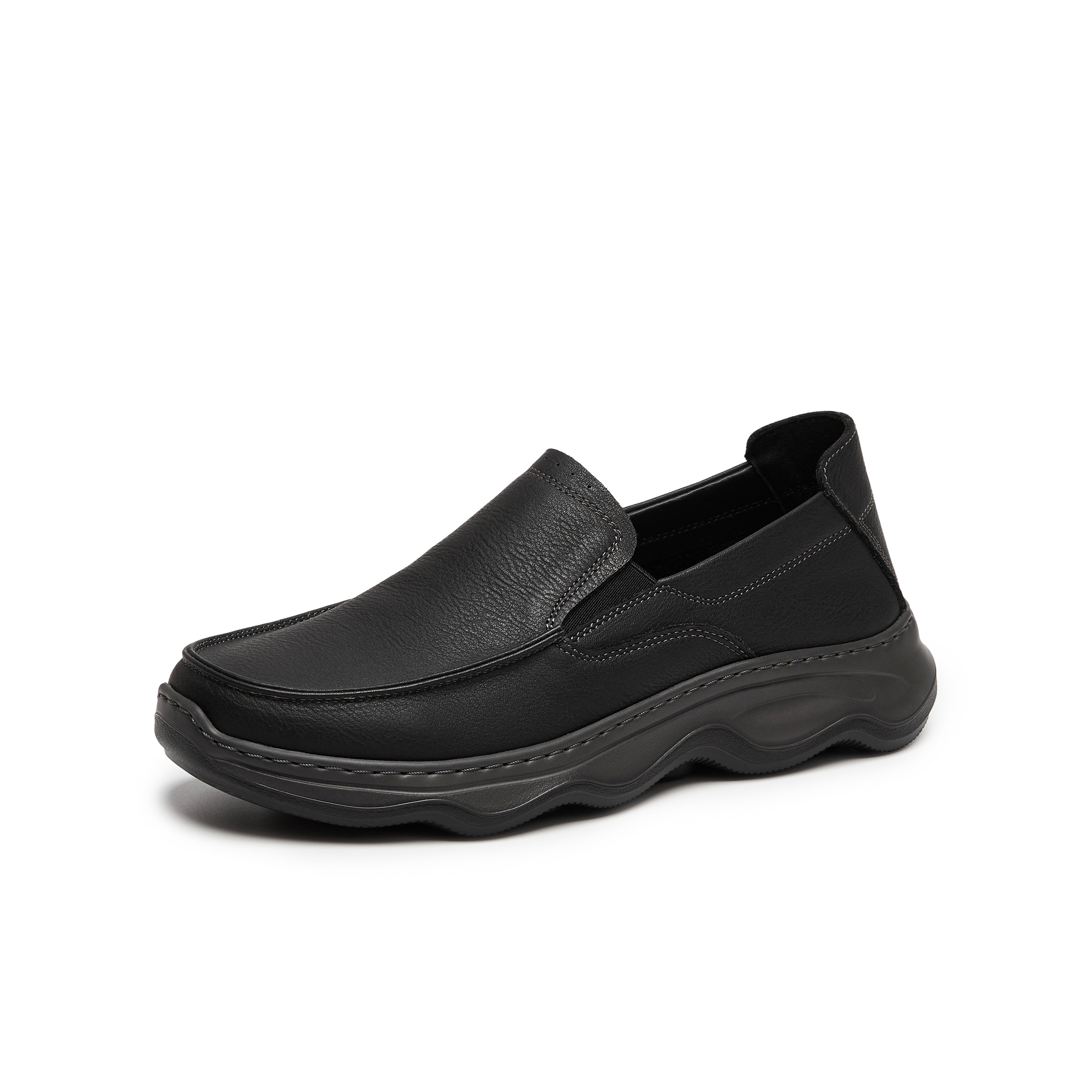 天美意2025秋新款商场同款通勤一脚蹬男休闲皮鞋3VZ01CM5