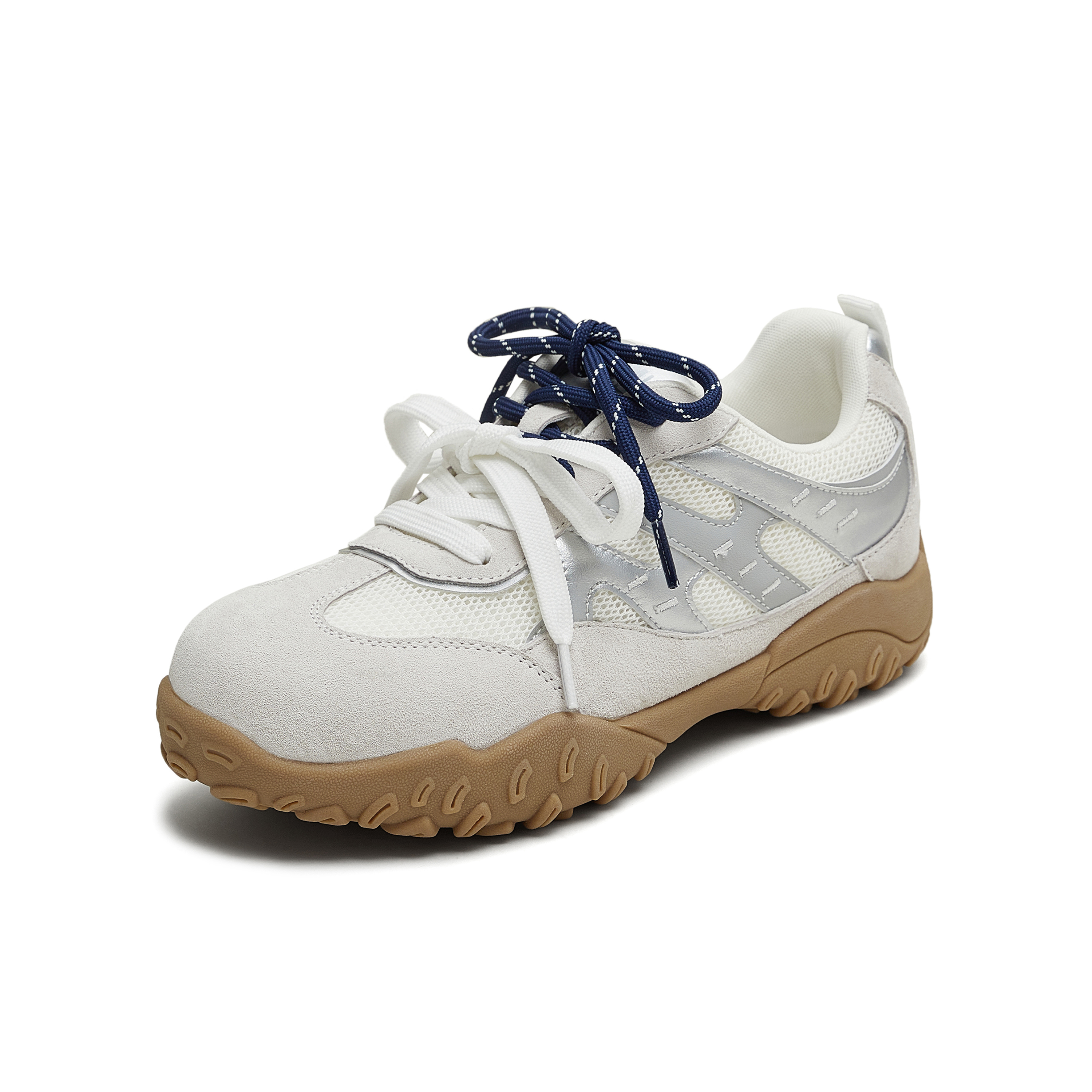 天美意2025秋新款商场同款拼色百搭阿甘德训鞋女休闲鞋BL231CM5