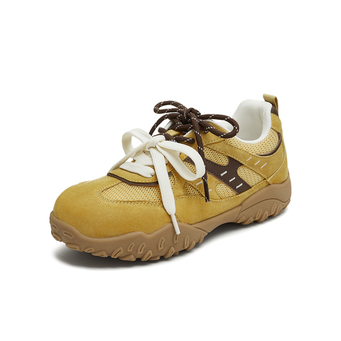 天美意2025秋新款商场同款拼色百搭阿甘德训鞋女休闲鞋BL231CM5