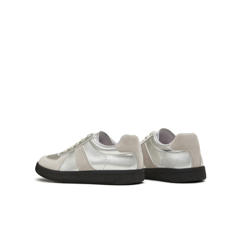 天美意2025秋新款百搭复古系带休闲拼色男女同款德训鞋KG124CM5