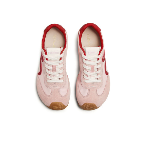 天美意2025秋新款潮流运动休闲百搭复古德训鞋女阿甘鞋KG126CM5