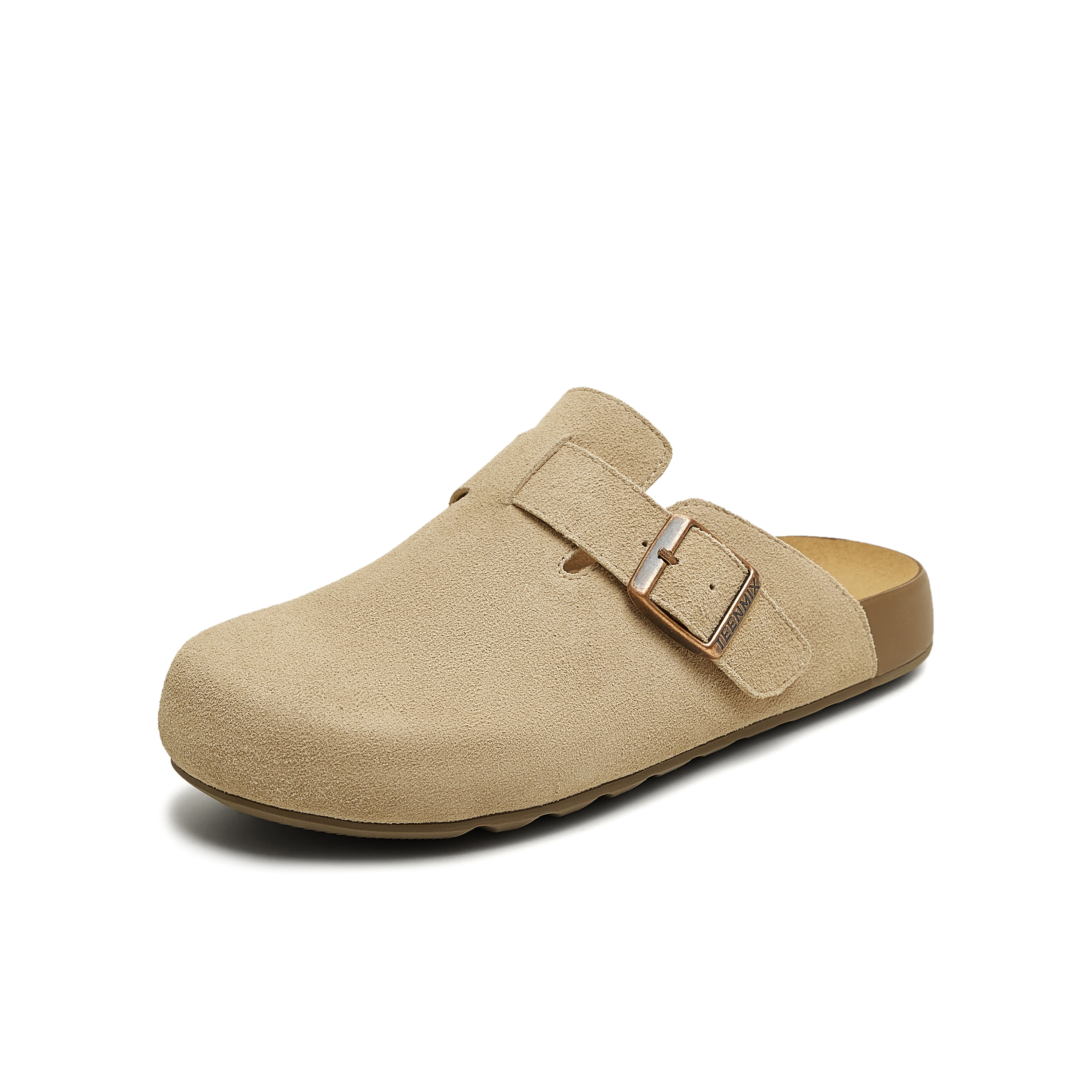 天美意2025秋新款百搭平底一脚蹬舒适男女同款勃肯鞋KK061CH5