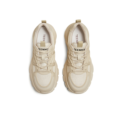 天美意2025夏新款厚底休闲系带百搭运动户外女老爹鞋KD085BM5